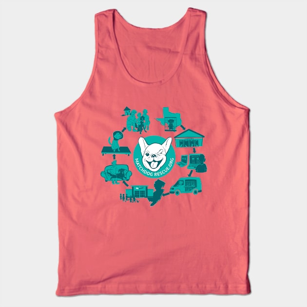 A MatchDog's Journey design #1 Tank Top by matchdogrescue